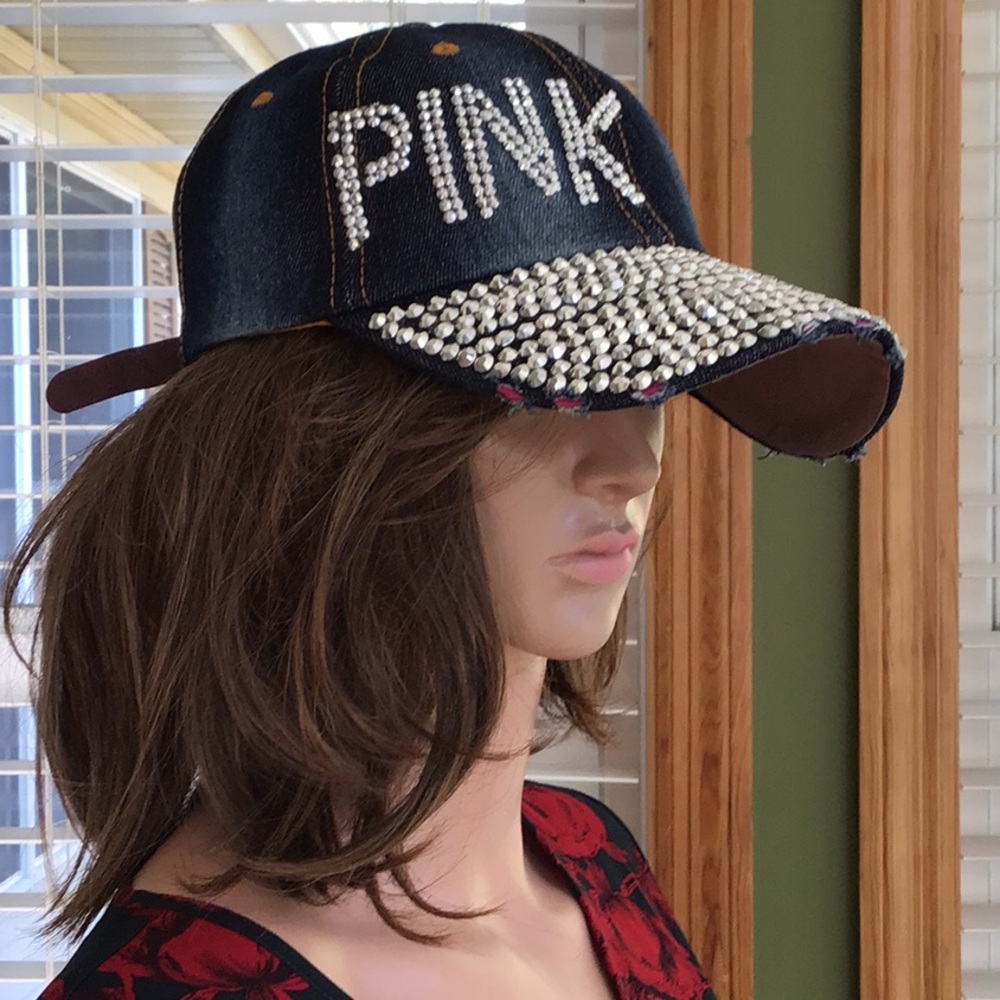 Fab PINK Denim Baseball Cap